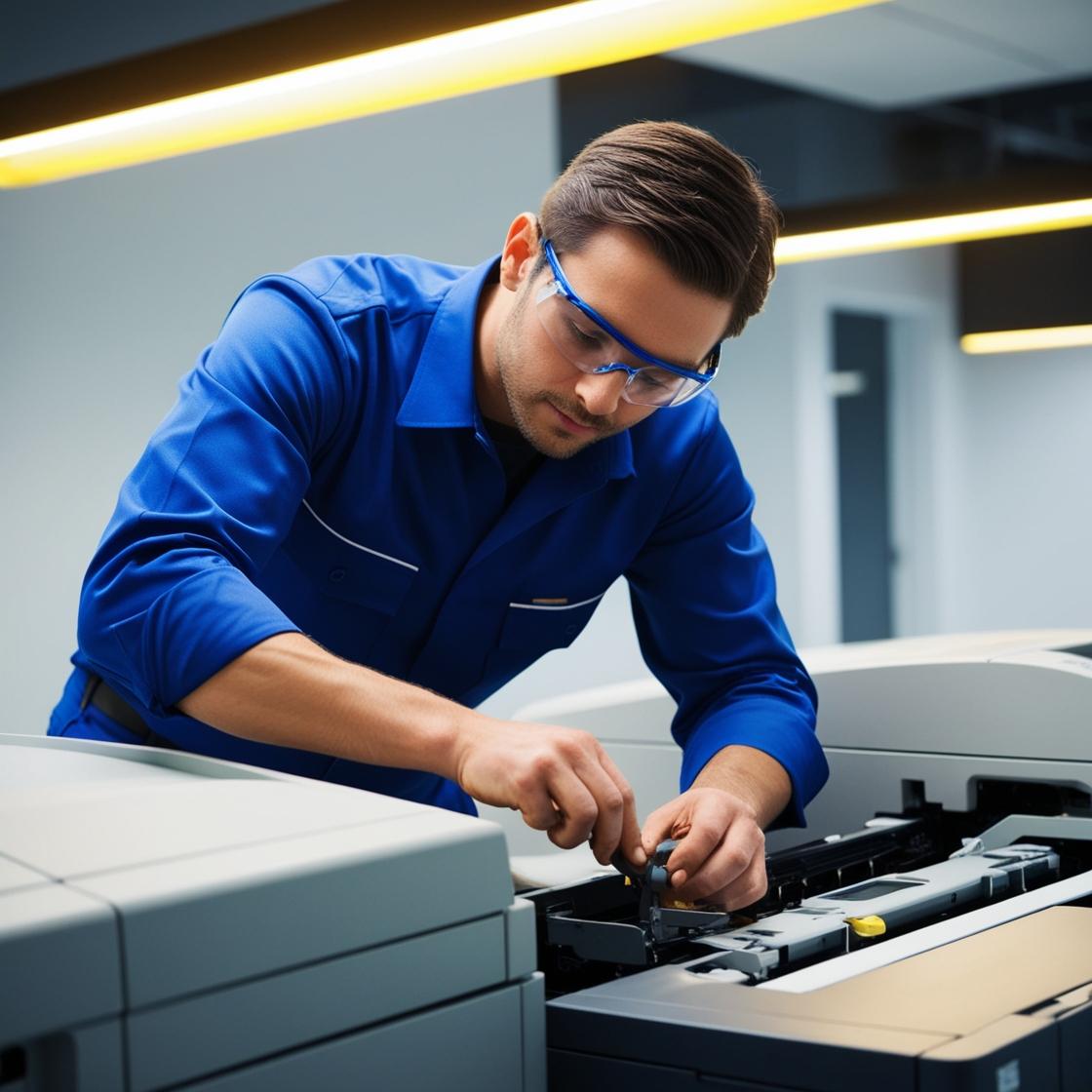 Photocopieur en maintenance